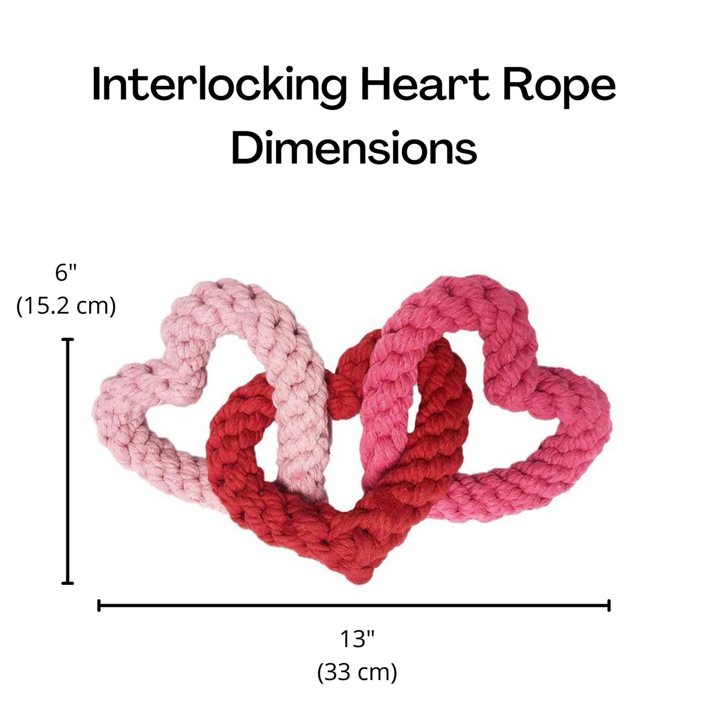 Interlocking Heart Rope Valentine