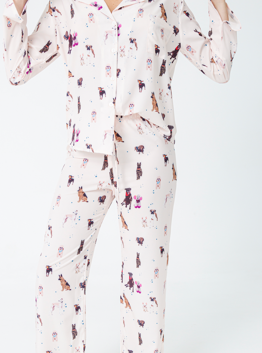 Dogs Forever Pajama Long Set