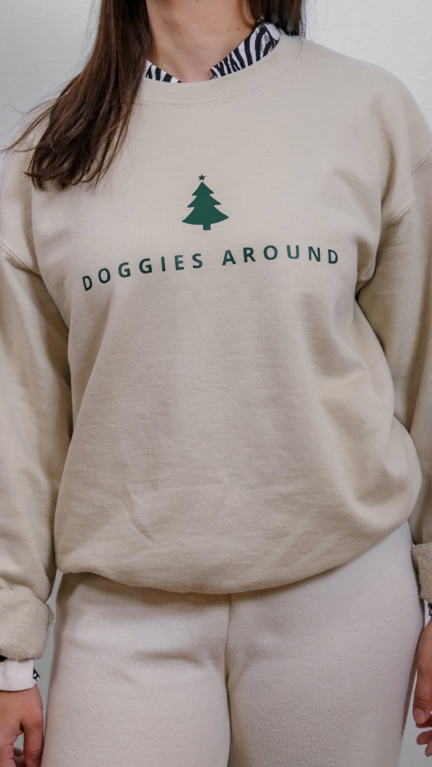 Doggies Around Crewneck Sweater