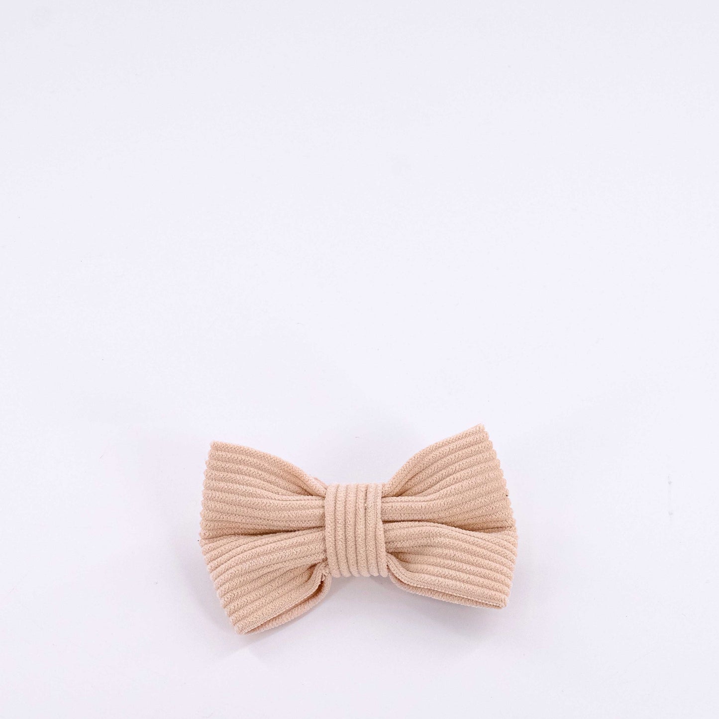 Cream Corduroy Bow Tie