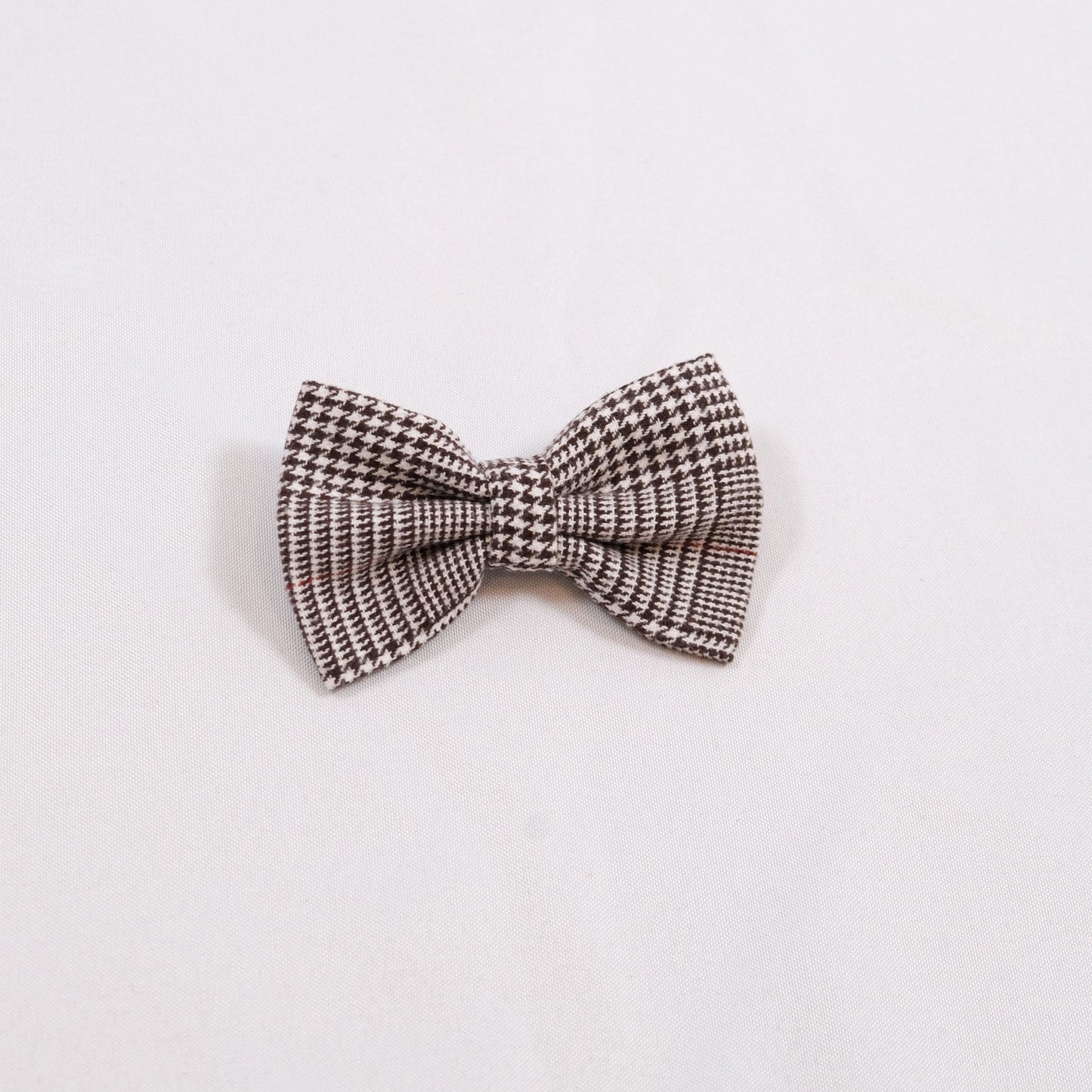 Black and White Houndstooth Bow Tie